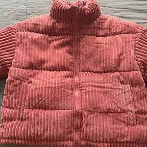 Oversized pink textured Forever 21 coat
